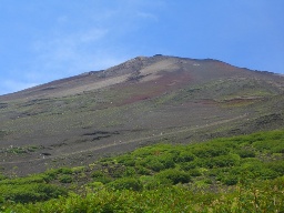 富士登山・火口周り=お鉢巡り
