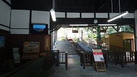 能勢電鉄、妙見の森ケーブル「黒川駅」