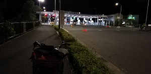 琵琶湖大橋料金所(滋賀県守山市)辺りで一安心